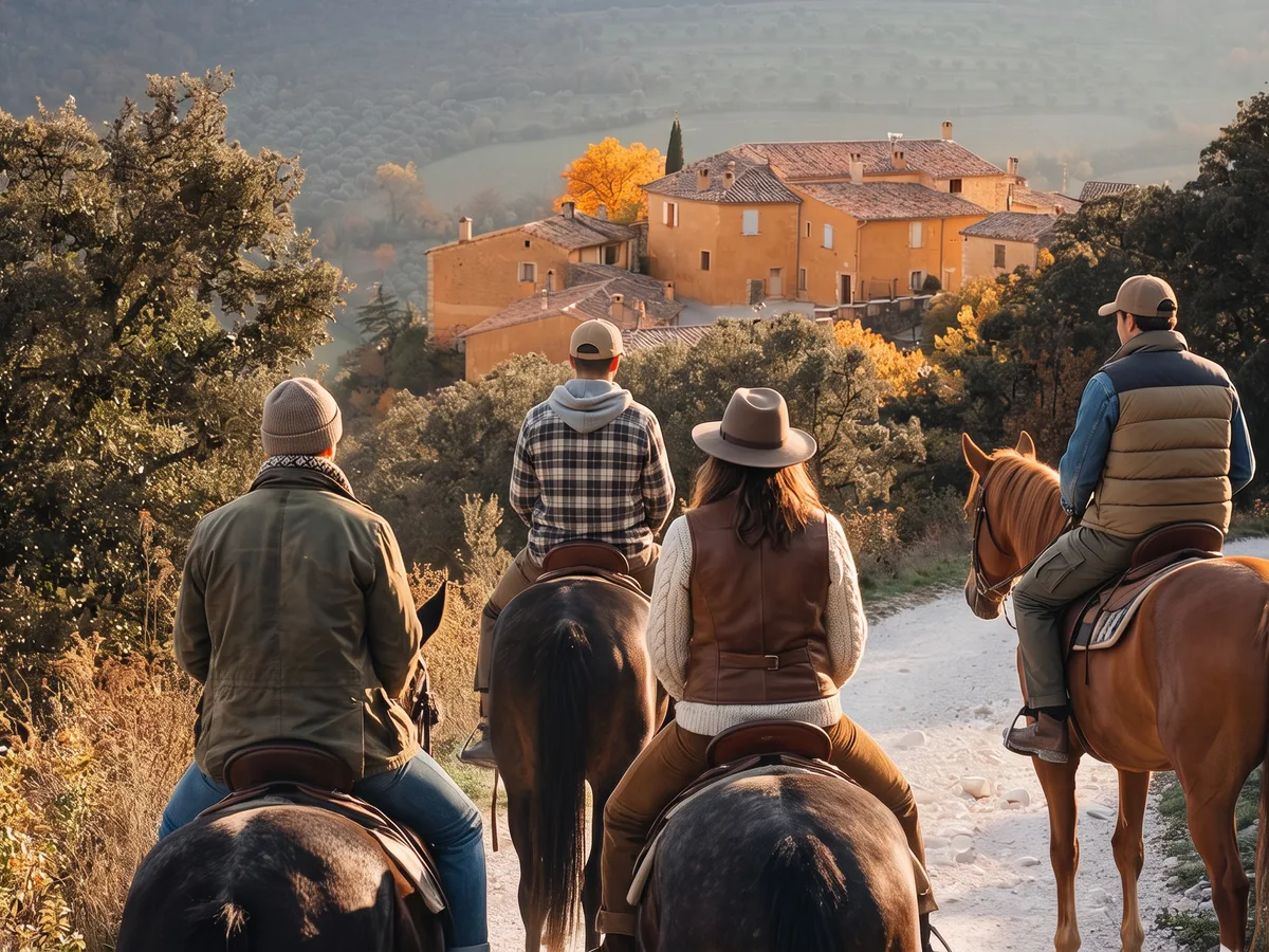 Balade à cheval en Ardèche, autour de Gilhoc-sur-Ormèze